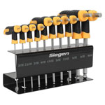 Siegen S01150 Ball-End Hex Key Set 10pc T-Handle Metric