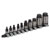 Sealey AK6229B Hex Socket Bit Set 10pc Stubby 1/4, 3/8, 1/2SqDrive Blk Series