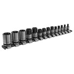 Sealey AK618B TRX-Star Socket Set 14pc 1/4 3/8 & 1/2SqDrive E4-E24 Blk Series