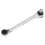 Sealey AK6967 Ratchet Spanner 1/4Hex x 5/16Hex Drive with 1/4Sq Drive Adaptor