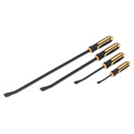 Siegen S01138 Angled Pry Bar Set with Hammer Cap 4pc