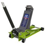 Sealey 2001LEHV Trolley Jack 2.25tonne Low Entry Rocket Lift Hi-Vis Green