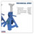 Sealey VS2002BL Axle Stands (Pair) 2tonne Capacity per Stand Ratchet Type - Blue