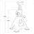 Sealey VS2002BL Axle Stands (Pair) 2tonne Capacity per Stand Ratchet Type - Blue