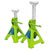 Sealey VS2002HV Axle Stands (Pair) 2tonne Cap /Stand Ratchet Type - Hi-Vis Green