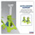 Sealey VS2002HV Axle Stands (Pair) 2tonne Cap /Stand Ratchet Type - Hi-Vis Green