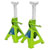 Sealey VS2002HV Axle Stands (Pair) 2tonne Cap /Stand Ratchet Type - Hi-Vis Green