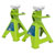 Sealey VS2002HV Axle Stands (Pair) 2tonne Cap /Stand Ratchet Type - Hi-Vis Green