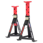 Sealey AS3R Axle Stands (Pair) 3tonne Capacity per Stand - Red