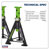 Sealey AS6G Axle Stands (Pair) 6tonne Capacity per Stand - Green