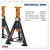 Sealey AS6O Axle Stands (Pair) 6tonne Capacity per Stand - Orange