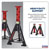 Sealey AS6R Axle Stands (Pair) 6tonne Capacity per Stand - Red