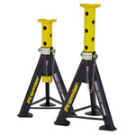Sealey AS6Y Axle Stands (Pair) 6tonne Capacity per Stand - Yellow