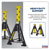 Sealey AS6Y Axle Stands (Pair) 6tonne Capacity per Stand - Yellow
