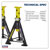 Sealey AS6Y Axle Stands (Pair) 6tonne Capacity per Stand - Yellow
