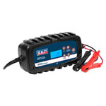 Sealey AUTOCHARGE650HF Compact Auto Smart Charger 6.5A 9-Cycle 6/12V - Lithium