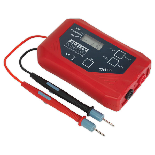 Sealey TA113 Fuse Current Tester 50A Rapid Online