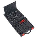 Sealey AK3858COMBO Ratchet Crimping Tool with Jaws and Storage Case