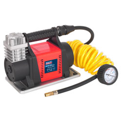 Sealey MAC05 Tyre Inflator/Mini Air Compressor 12V Heavy-Duty