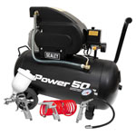 Sealey SAC5020APK Compressor 50L Direct Drive 2hp with 4pc Air Accessory Kit