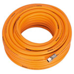 Sealey AHHC20 Air Hose 20m x Ø8mm Hybrid High Visibility with 1/4"BSP Unions