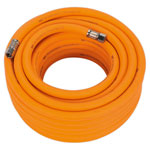 Sealey AHHC1538 Air Hose 15m x Ø10mm Hybrid High Visibility with 1/4"BSP Unions