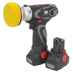 Sealey CP6005 Cordless Polisher/Sander Ø75mm 14.4V 2Ah Li-on 2 Bat 40min Charger
