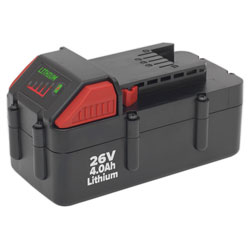 Sealey CP26BP Power Tool Battery 26V 4Ah Li-ion for CP2612 & CP2634