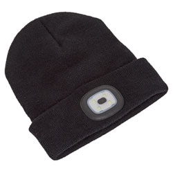 Sealey LED185 Beanie Hat 4 SMD LED USB Rechargeable