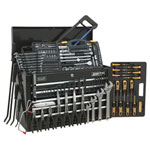 Sealey AP225BCOMBO Topchest 5 Drawer + Ball Bearing Slides Black & 230pc ToolKit