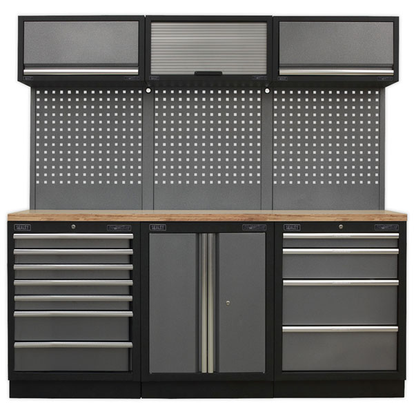 Sealey APMSSTACK07W Modular Storage System Combo Pressed Wood Worktop