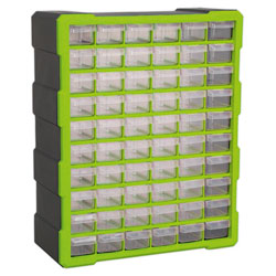 Sealey APDC60HV Cabinet Box 60 Drawer - Hi-Vis Green/Black