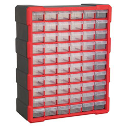 Sealey APDC60R Cabinet Box 60 Drawer - Red/Black