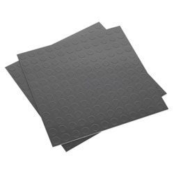 Sealey FT2S Vinyl Floor Tile with Peel & Stick Backing - Silver Coin Pack of 16