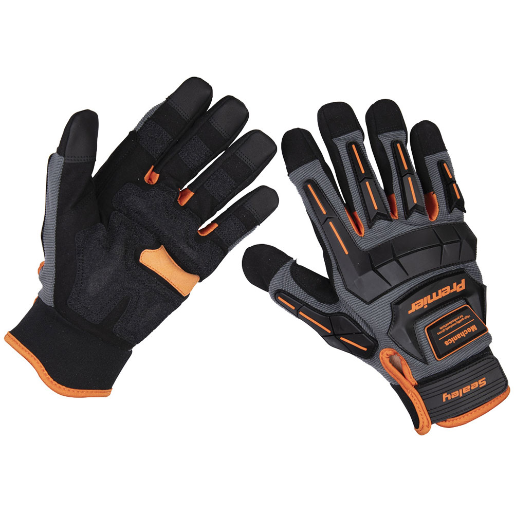 Sealey MG803XL Mechanic's Gloves Anti-Collision - Extra-Large Pair ...