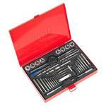Sealey AK3037 Tap & Die Set 37pc Split Dies - Metric