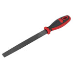 Sealey AK5735 Flat Engineer's File 200mm, Double Cut, Comfort Grip Handle