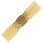 Sealey HSSB25Y Heat Shrink Butt Connector with Crimp & Solder Yellow Pack of 25