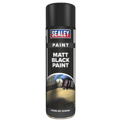 Sealey SCS026S Black Matt Paint 500ml