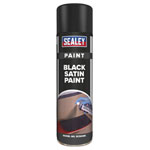 Sealey SCS028S Black Satin Paint 500ml