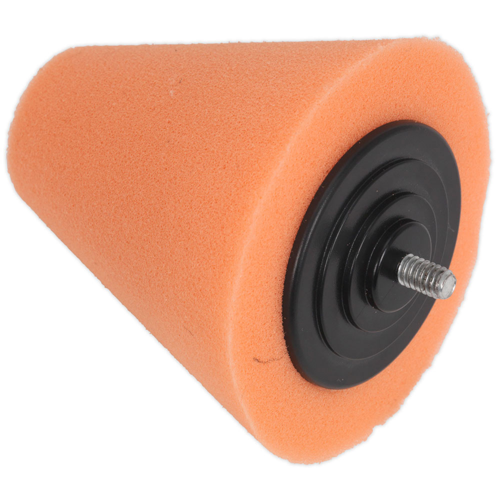 Sealey Buffing & Polishing Foam Cone Orange/Firm