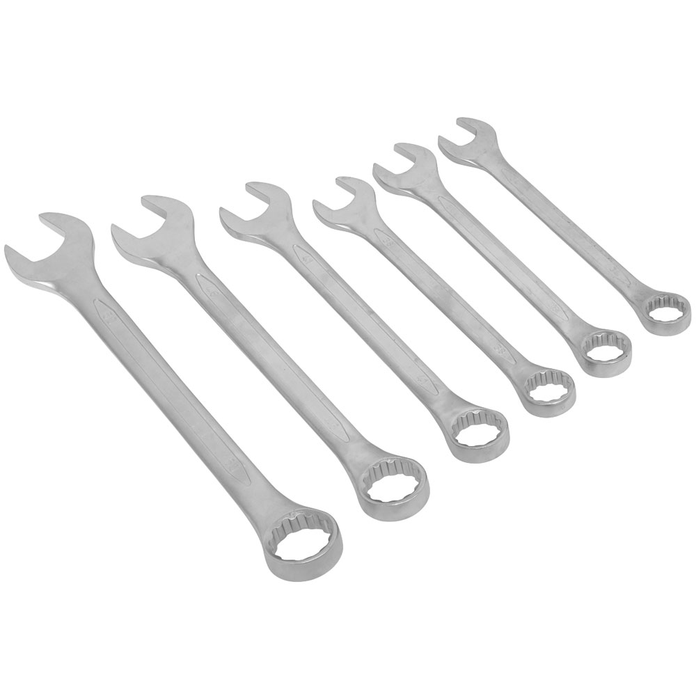 Sealey AK63259 Combination Spanner Set 6pc Jumbo Metric Rapid Online