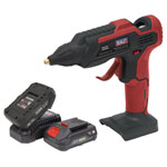 Sealey CP20VGGKIT Cordless Glue Gun Kit 20V - 2 Batteries