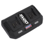 Sealey CP20VMC2 Dual Battery Charger 20V Lithium-ion for SV20 Series