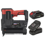 Sealey CP20VNGKIT Cordless Staple/Nail Gun Kit 18G 20V - 2 Batteries