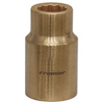 Sealey NS045 Socket 12mm 1/2"Sq Drive - Non-Sparking WallDrive®