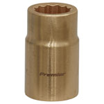 Sealey NS048 Socket 15mm 1/2"Sq Drive - Non-Sparking WallDrive®