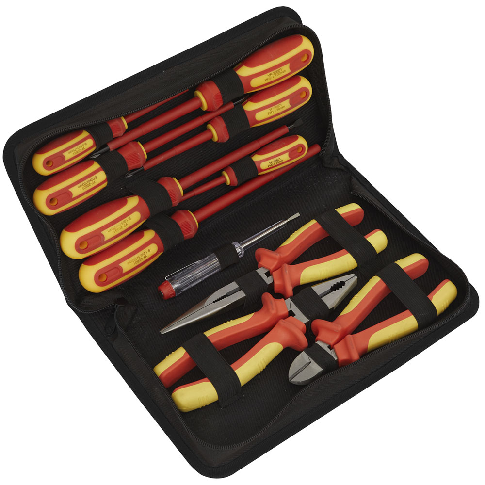 Siegen S01219 Electrical VDE Tool Set 11pc | Rapid Electronics