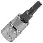 Sealey SBH002 Hex Socket Bit 4mm 1/4"Sq Drive