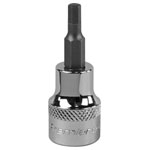 Sealey SBH007 Hex Socket Bit 4mm 3/8"Sq Drive